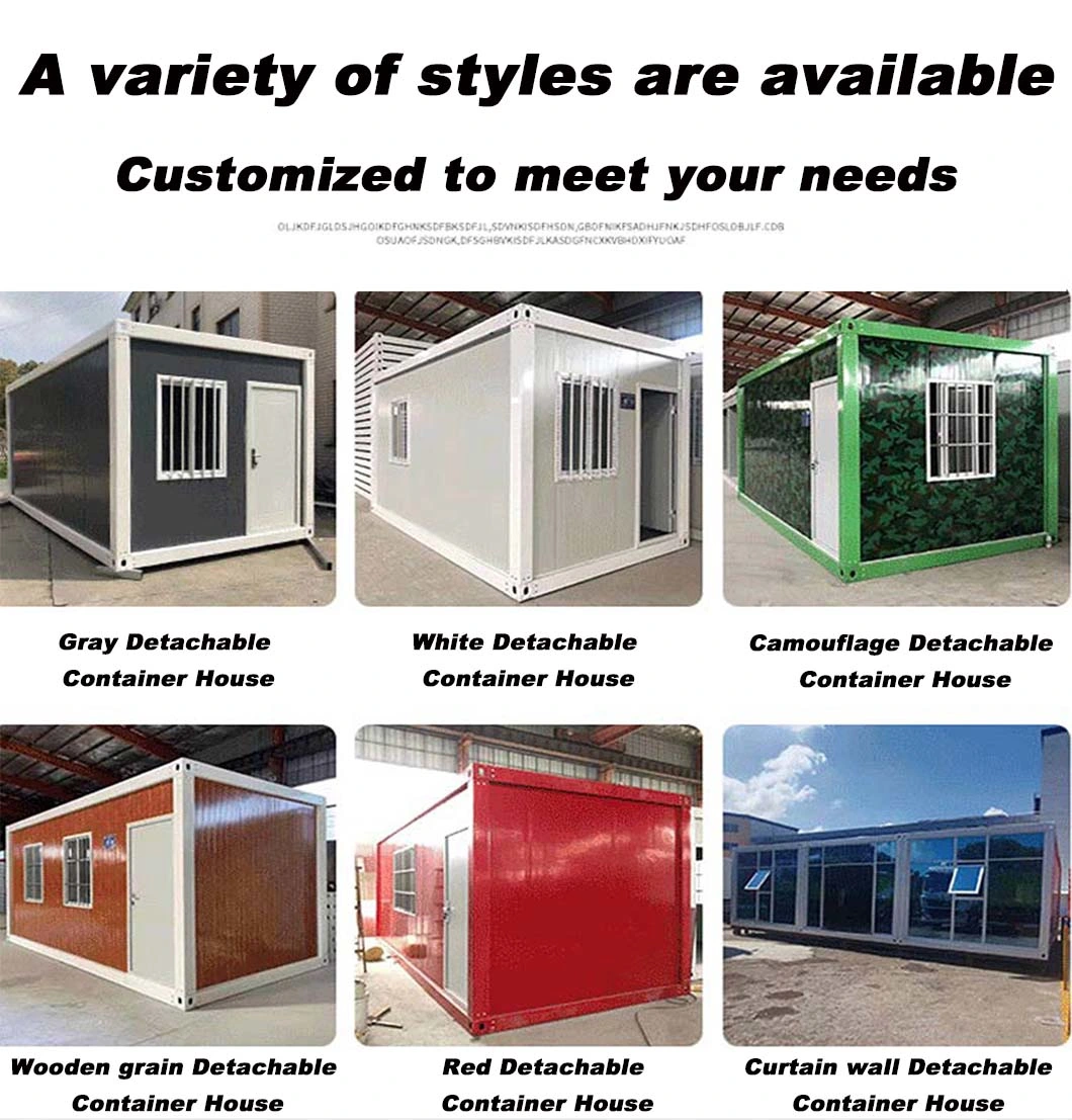 Container Homes 20FT Prefab Container House with Toilet Prefab Bolt Container House for Office Tiny Container Prefabricated Modular Portable Modular Home