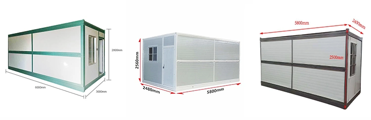 American Small Affordable Prefabricated House Large 40FT 20FT Expandable Folding Prefab Container Homes for Sale