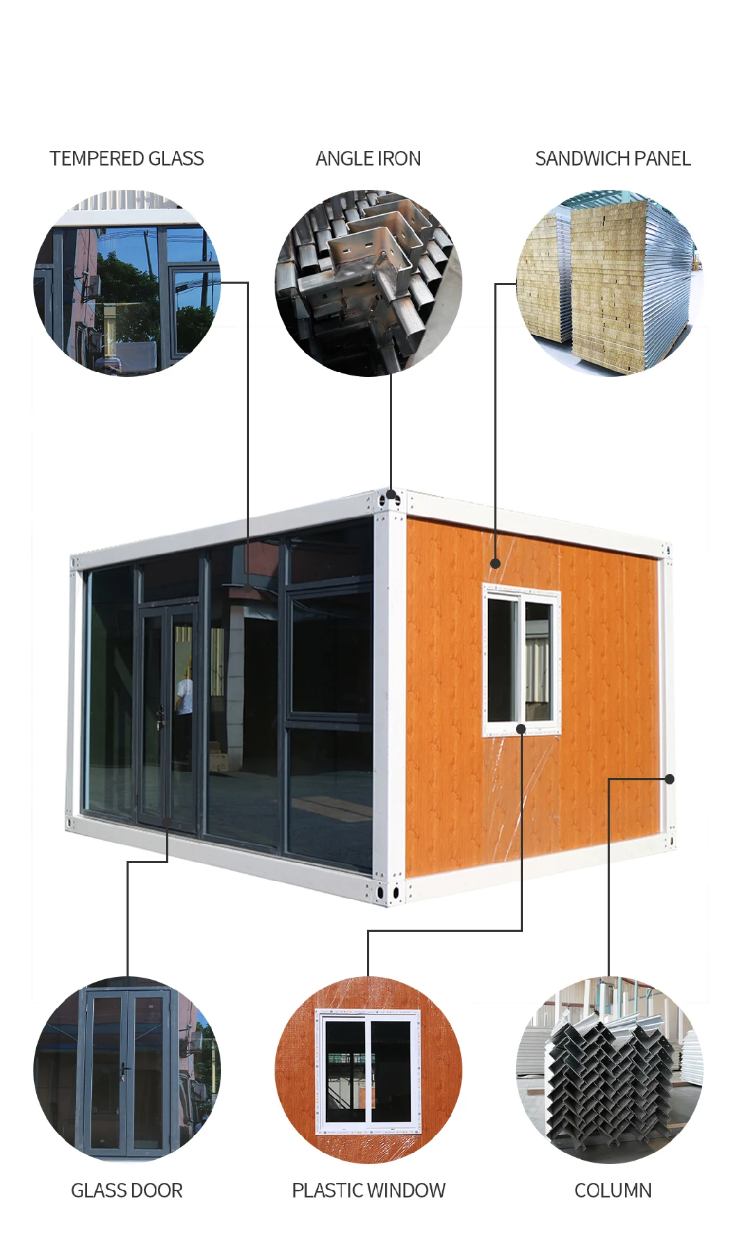 China Wholesale Multifunction Luxury American/Australia Standrand Modern Mobile Home Modular/Container/Steel Structure Building/Prefabricated House/Prefab House