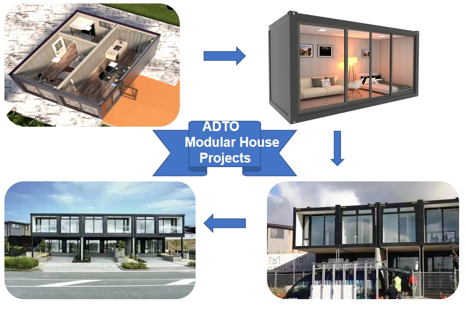 Low Price 20FT Detachable Container House Prefab Modular House Steel Structure