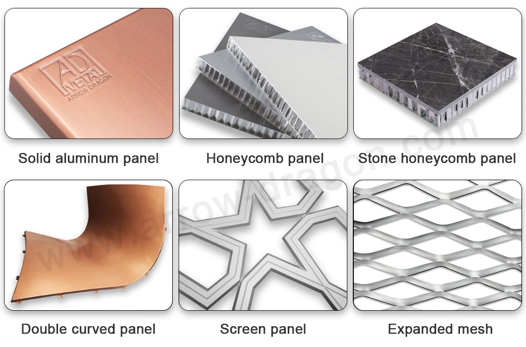 Sandwich Wall Cladding Building Material Aluminium Honeycomb Panel for Curtain Wall/Facade