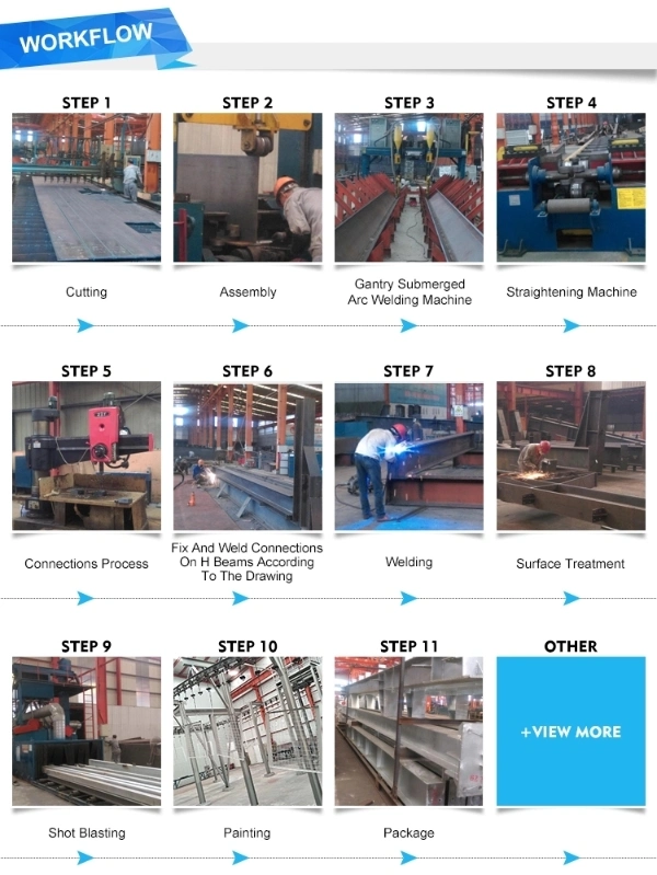 Steel Structure Warehouse for Building Material with Steel Frame