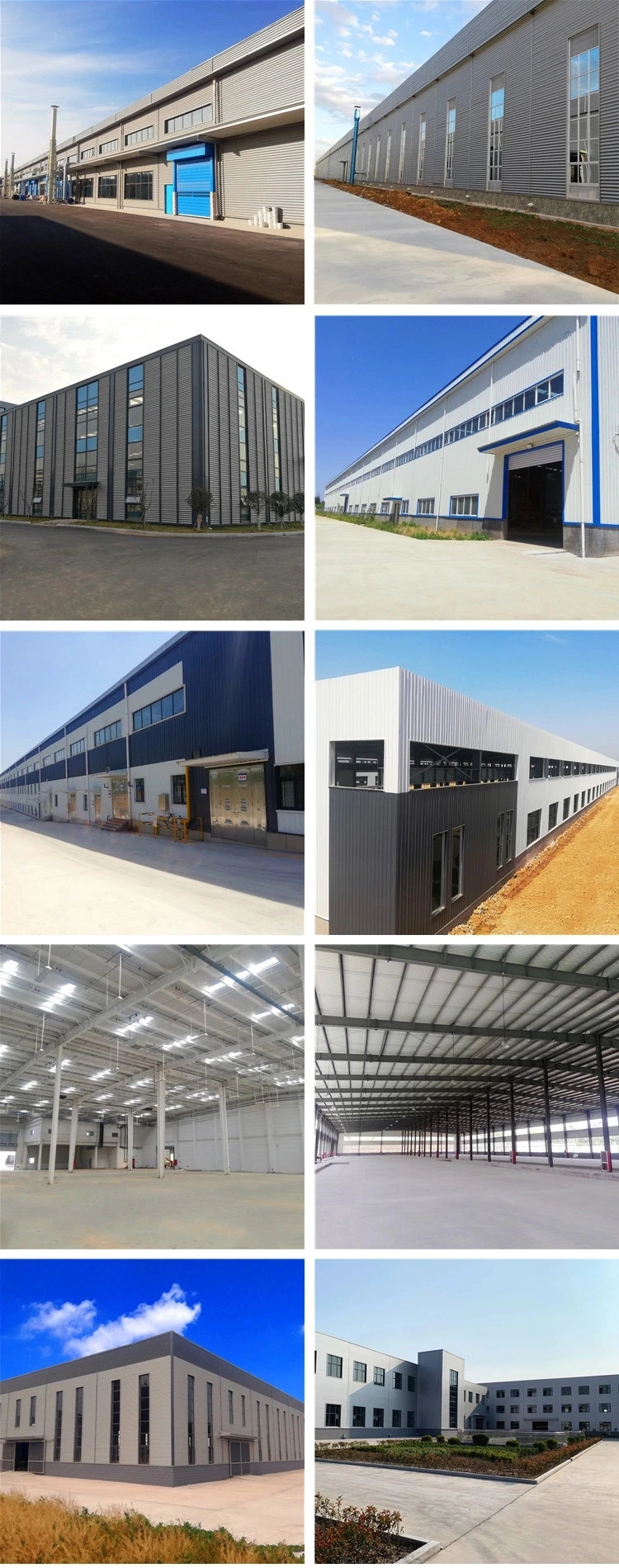Customized Prefabricated Engineered Steel Structure Workshop Warehouse Hangar Showroom Supermarket Building
