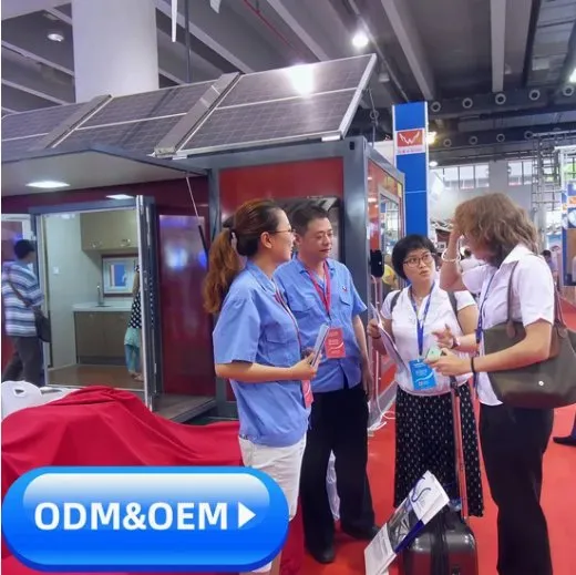 Casa de contenedor prefabricada prefabricada de lujo móvil de oficina modular móvil integrada portátil a prueba de herrumbre de China